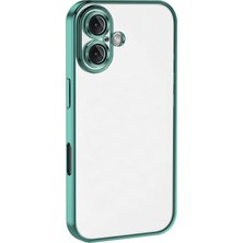 Durukar®  iPhone 16 Plus Kılıf  Lensli Silikon - Turkuaz