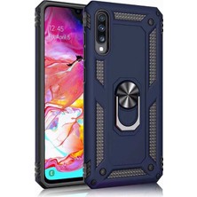 ZM Store Galaxy A70 Uyumlu Kılıf Vega Tank Yüzüklü Standlı Kapak