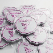 Atatuğ Hediyelik 50'li Fuşya Peri Temalı Isme Özel Mermer Zemin Magnet Bebek Hediyeliği - Baby Shower ve Dağıtmalık Hatıra