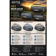 Azurtech Eıma E7 Bluetooth Hoparlör 20W Güçlü Ses – Ipx5 Suya Dayanıklı Taşınabilir Kablosuz Speaker