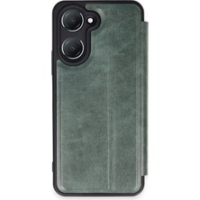 Durukar®  Vivo Y18 Kılıf Flip Cover - Koyu Yeşil