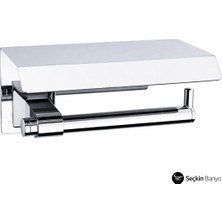 System Banyo Aksesuarları  Bowlıne Etejerli Tuvalet Kağıtlığı Krom (BA1001 011 Cr)
