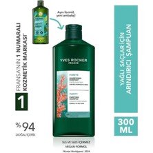 Yves Rocher Yağlı Saçlar Için Temiz Saç Bakımı Arındırıcı Şampuan 300 ml Vegan Sülfatsız