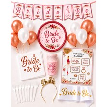 Bride To Be 55 Parça Bekarlığa Veda Parti Seti – 8 Kişilik Full Konsept Set