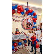 Kırmızı Temalı Pinyata ve Sopası – Katlanabilir Doğum Günü Parti Oyunu 40 cm Konsept Seçenekli