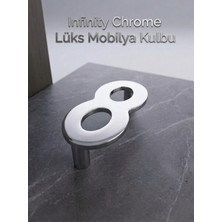 Mas Kulp Infinity Chrome Lüks Modern Mobilya Kulbu