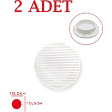 Tiesa Home 2 Adet Plastik 10.5cm Gider Kapağı Yer Süzgeci Izgarası Kapağı