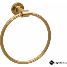 System Banyo Aksesuarları  Ezel Halka Havluluk Mat Altın (BA1031 005 Gb)
