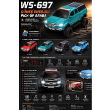Azurtech WS-697 Güneş Enerjili Bluetooth Pick-Up Hoparlör – LED Farlı Usb/tf/fm Destekli