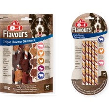 8in1 Flavours 2 Çeşit Karma Triple Flavour Köpek Ödülü 2 Li Paket