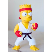 Demirhan3D 🔥 Bart Figürü 14 cm | Street Fighter Tarzı Koleksiyon Figürü