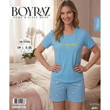 Modadua Boyraz ML-01954 Kadın Milan Kısa Kol Şortlu Takım