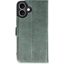 Durukar®  iPhone 16 Plus Kılıf Trend S Plus Kapaklı Kılıf - Yeşil