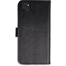 Durukar®  Huawei Y5P Kılıf Trend S Plus Kapaklı Kılıf - Siyah