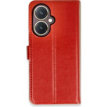 Durukar®  Vivo Y27 Kılıf Trend S Plus Kapaklı Kılıf - Kırmızı