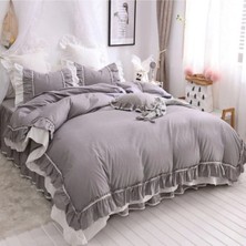 Metinev Romantic Frill Pamuk Saten Nevresim Takımı