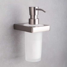 System Banyo Aksesuarları  Flat Sıvı Sabunluk Saten FÜME(BA1019 006 Bbn-C1)