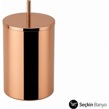 System Banyo Aksesuarları  Çöp Kovası Parlak Komple  Pirinç Parlak Rose  (BA4014 031 Rs-Rs)