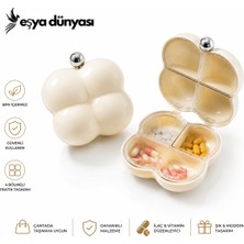 Eşya Dünyası 7 Bölmeli Haftalık Şık Tasarım  - Portatif Hap Saklama Organizatörü (12X9 Cm)