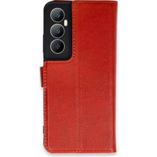 Durukar®  Realme C65 Kılıf Trend S Plus Kapaklı Kılıf - Kırmızı