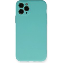 Toyigoo Mey Ithalat®  iPhone 11 Pro Kılıf Nano Içi Kadife Silikon - Turkuaz TYGRSYT9573