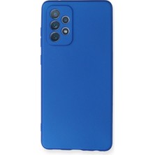 Toyigoo Mey Ithalat®  Samsung Galaxy A72 Kılıf First Silikon - Mavi TYGRSYT9573