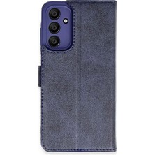 Durukar®  Samsung Galaxy A35 5g Kılıf Trend S Plus Kapaklı Kılıf - Lacivert