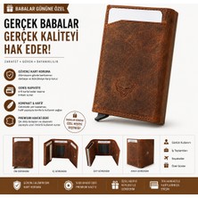 Big Store Gerçek Deri Eskitme Mekanizmalı Rfıd Korumalı Erkek Kartlık Cüzdan