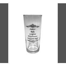 Velora Yazılı Rakı Bardagı
