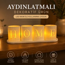 Raintech Home Yazılı LED Gece Lambası Dekoratif Masa Lambası | Ortam Işığı | Modern Ev Dekoru