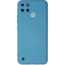 Toyigoo Mey Ithalat®  Realme C25Y Kılıf Nano Içi Kadife Silikon - Mavi TYGRSYT9573