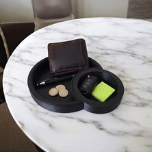 Crescent Ikili Modüler Düzenleyici Set - Modern Masaüstü Organizer ve Zen Dekoratif Tepsi Takımı