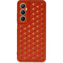 Toyigoo Mey Ithalat®  Realme C65 Kılıf Petek Silikon Kapak - Kırmızı TYGRSYT9573