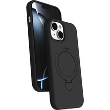 Toyigoo Mey Ithalat®   iPhone 15 Plus Regal Magsafe Standlı Kapak - Siyah TYGRSYT9573