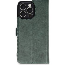 Durukar®  iPhone 16 Pro Max Kılıf Trend S Plus Kapaklı Kılıf - Yeşil
