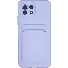 Toyigoo Mey Ithalat®   Mi 11 Kılıf Kelvin Kartvizitli Silikon - Lila TYGRSYT9573