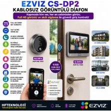 Ezviz  Çift Yönlü Konuşma ve Uygulaması Üzerinden Anlık Görüntü Alımı Sunan  2mp Wi-Fi Akıllı Kapı Görüntüleyicisi