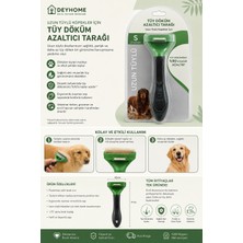 Deyhome Uzun Tüylü Büyük Irk Köpekler Için Tüy Toplayıcı Tarak Eni 10 cm (L - Large)