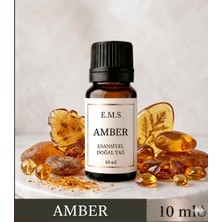 E.M.S Amber Esansiyel Uçucu Yağ Buhurdanlık Yağı Difüzör Esansı Oda Kokusu Esansı Mum Esansı 10 Ml.