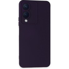 Toyigoo Mey Ithalat®  Vivo Y17S Kılıf Nano Içi Kadife Silikon - Mor TYGRSYT9573