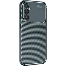 Durukar®  Samsung Galaxy S24 Fe Kılıf Auto Focus Karbon Kapak - Koyu Yeşil
