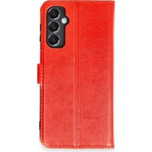 Durukar®  Samsung Galaxy M34 5g Kılıf Trend S Plus Kapaklı Kılıf - Kırmızı