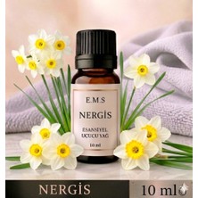 E.M.S Nergis Esansiyel Uçucu Yağ Buhurdanlık Yağı Difüzör Esansı Oda Kokusu Esansı Mum Esansı 10 Ml.