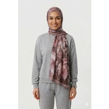 Ang-Scarf 75 x 180 Rose Renk Rustic Desen Neo Crash Şal Ağırlık Yapmaz - Ütü İstemez - Dört Mevsim Kullanıma Uygun - Kayma Yapmaz