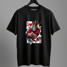 Timisiva Karopapaz Erkek Kadın Premium Tişört %100 Pamuk Oversize Basic Günlük Şık T-Shirt