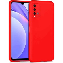 Durukar®   Redmi 9t Kılıf Nano Içi Kadife Silikon - Kırmızı