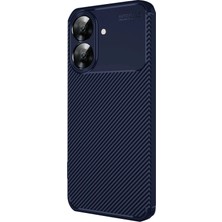 Durukar®  Realme Note 60 Kılıf Auto Focus Karbon Kapak - Lacivert