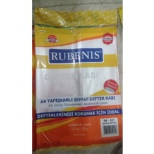 Rubenis A4 Buzlu  Şeffaf Yapışkanlı Defter Kabı 10 Adet