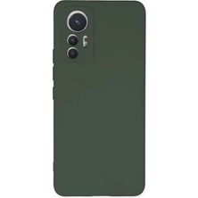 Durukar®   Mi 12 Lite Kılıf Nano Içi Kadife Silikon - Koyu Yeşil