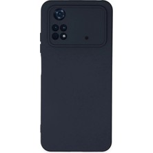 Durukar®   Poco M4 Pro 4g Kılıf Nano Içi Kadife Silikon - Lacivert